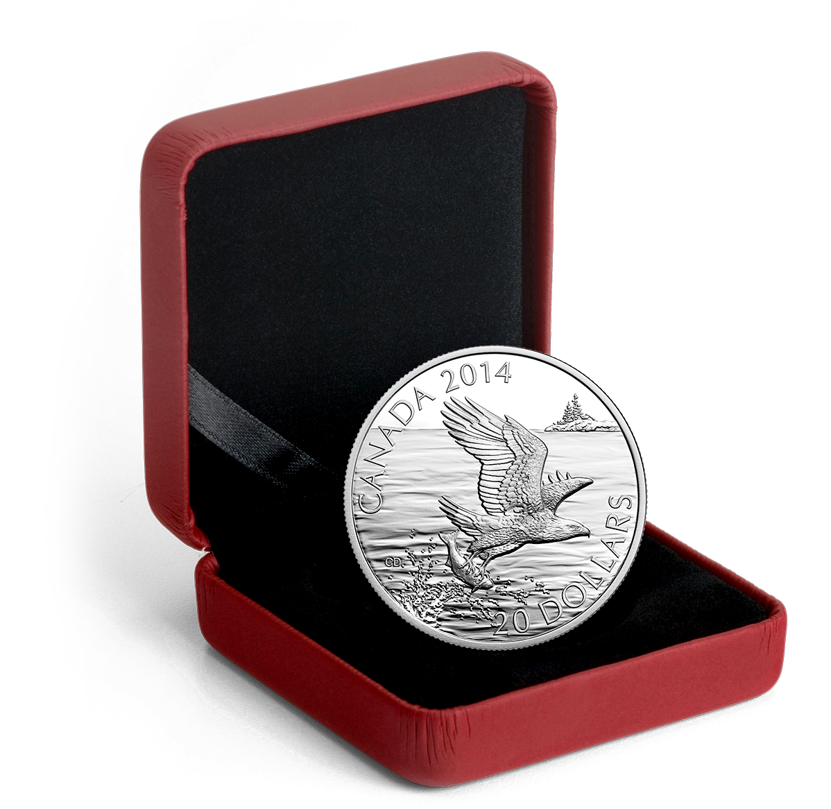 1 oz. Fine Silver Coin - Bald Eagle With Fish - Mintage: 8,500