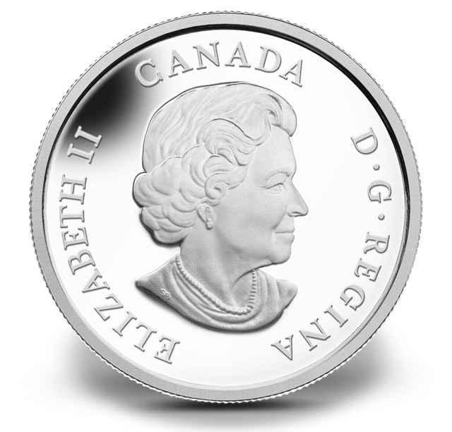 Reference image of 1 oz. Fine Silver Coin - Lake Erie - Mintage: 10,000 (2014)