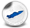 1 oz. Fine Silver Coin - Lake Erie - Mintage: 10,000 (2014)