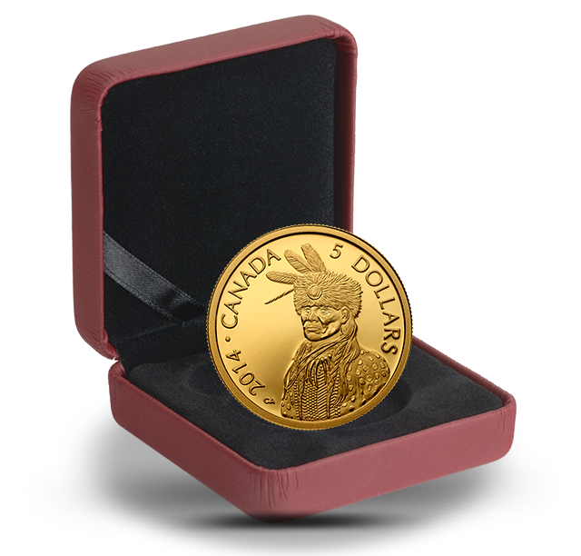 Pure Gold Coin - Portrait of Nanaboozhoo - Mintage: 3,000 (2014