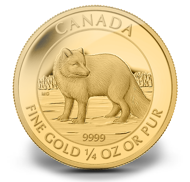 Fine Gold Coin - Arctic Fox - Mintage: 2,000 (2014) | The Royal