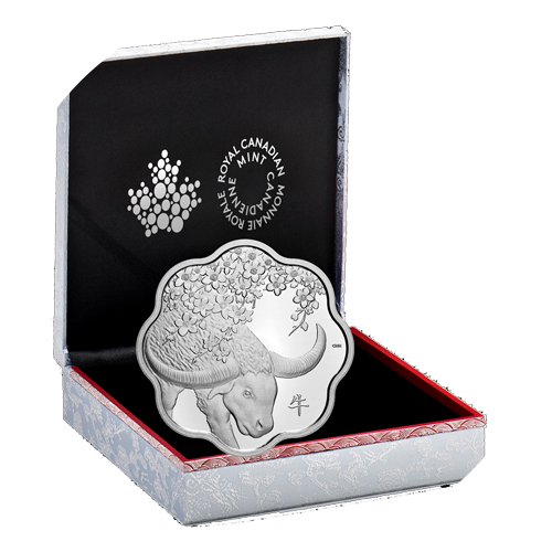 Reference image of Year of the Ox - Pure Silver Lunar Lotus Coin