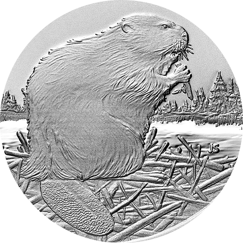 Reference image of 1/2 oz. Pure Silver Coin - O Canada! 6-coin Series - The Great Outdoors (2020)