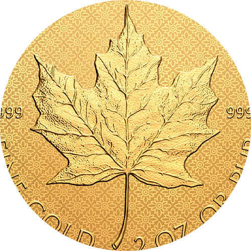 Reference image of 2 oz. Pure Gold Coin – The Classical Maple Leaf