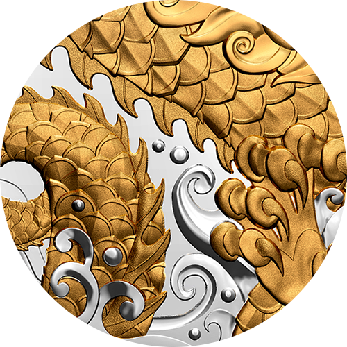 Reference image of 1/2 Kilogram Pure Silver Coin – Triumphant Dragon