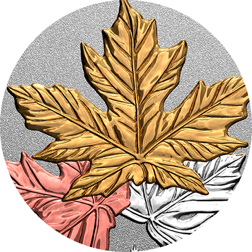 Reference image of 1 oz 99.95% Pure Platinum Coin - A Tribute to the Maple Tree