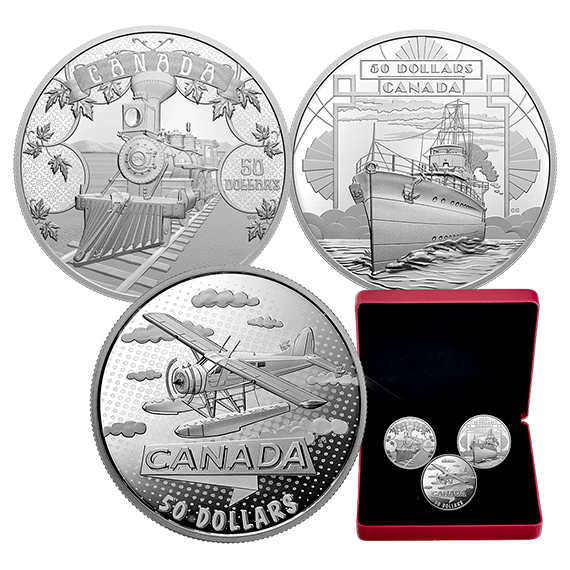 5 oz. Pure Silver 3-Coin Subscription Series - The First 100