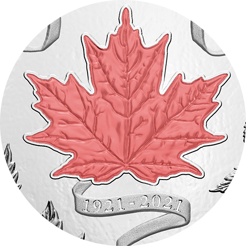 Reference image of 10 oz. Pure Silver Coin - Our National Colours