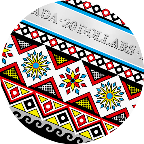 Reference image of 1 oz. Pure Silver Coloured Coin – Pysanka