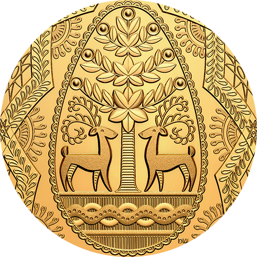 Reference image of Pure Gold Pysanka Coin