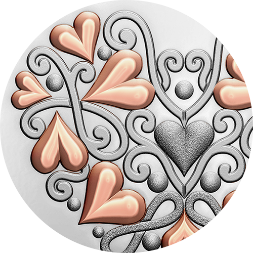 Placage d'or rose