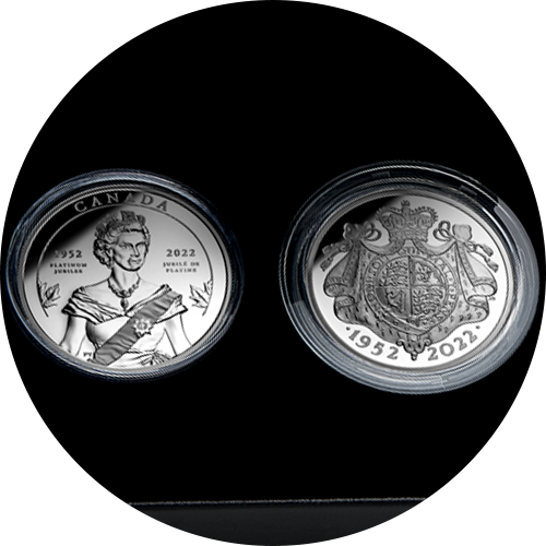 Reference image of The Platinum Jubilee of Her Majesty Queen Elizabeth II Two-Coin Set