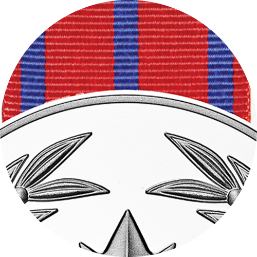 Reference image of 1 oz. Pure Silver Coin – 50th Anniversary of the Medal of Bravery