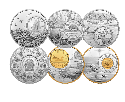 5 oz. Pure Silver Six-Coin Subscription Series – The Bigger