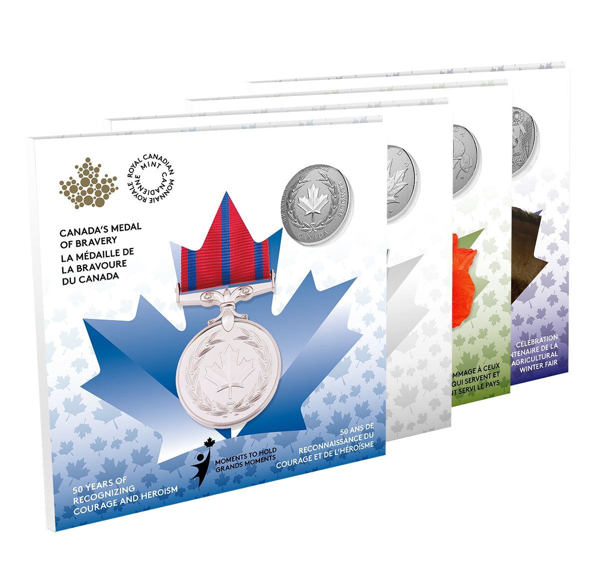 Reference image of Four 1/4 oz. Pure Silver Coin Subscription – Moments to Hold