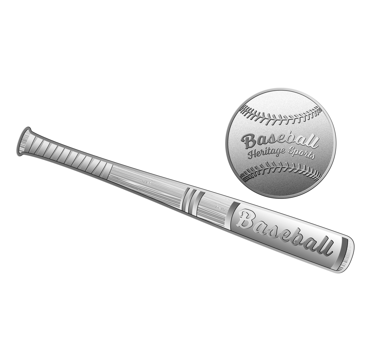 Heritage Sports Series: Baseball - Fine Silver 2-Coin Set