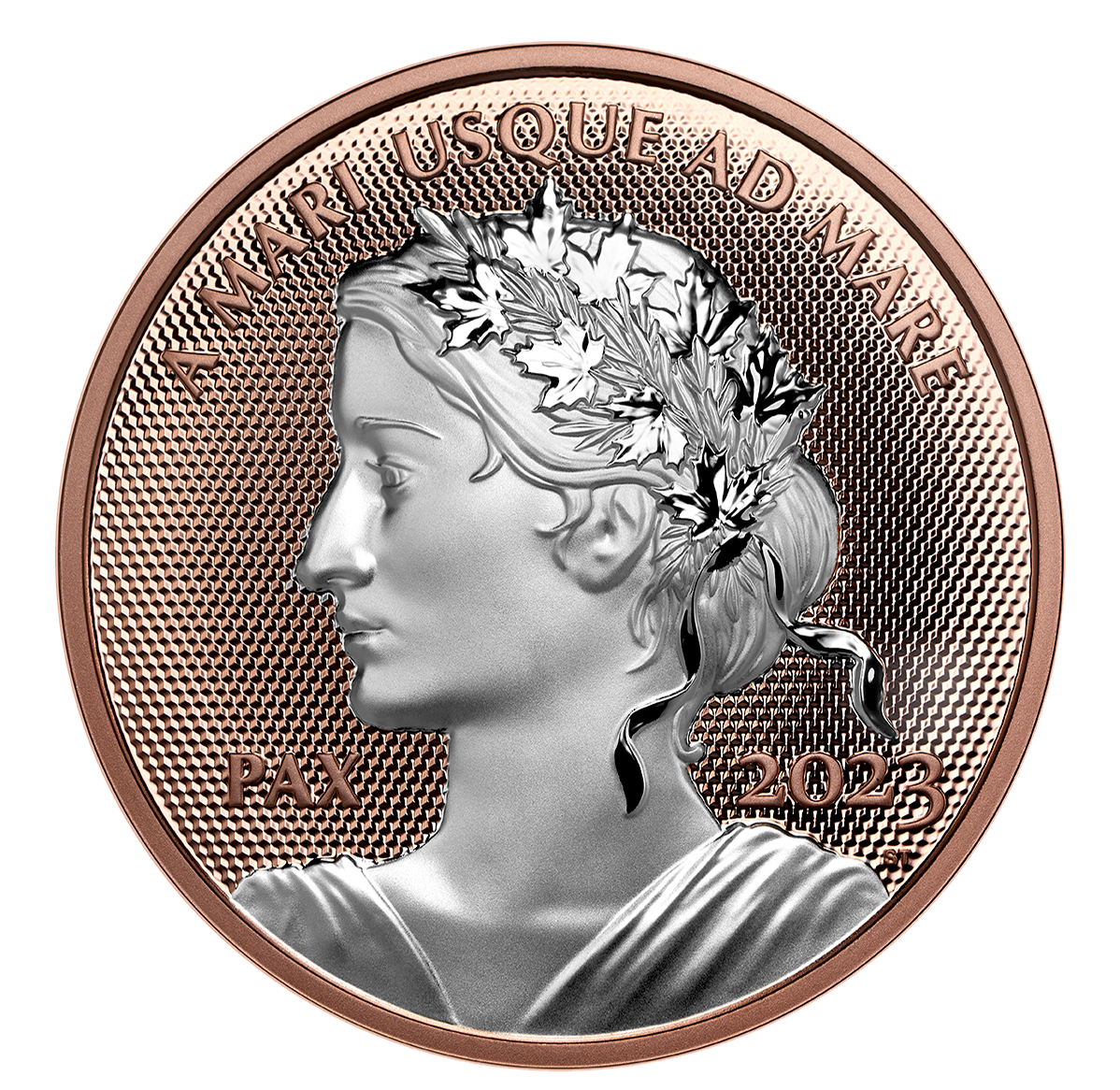Reference image of 1 oz. Rose Gold Plated Pure Silver Coin – Peace Dollar