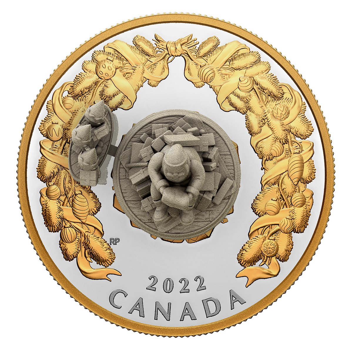 Reference image of 5 oz. Pure Silver Coin – Holiday Gifts