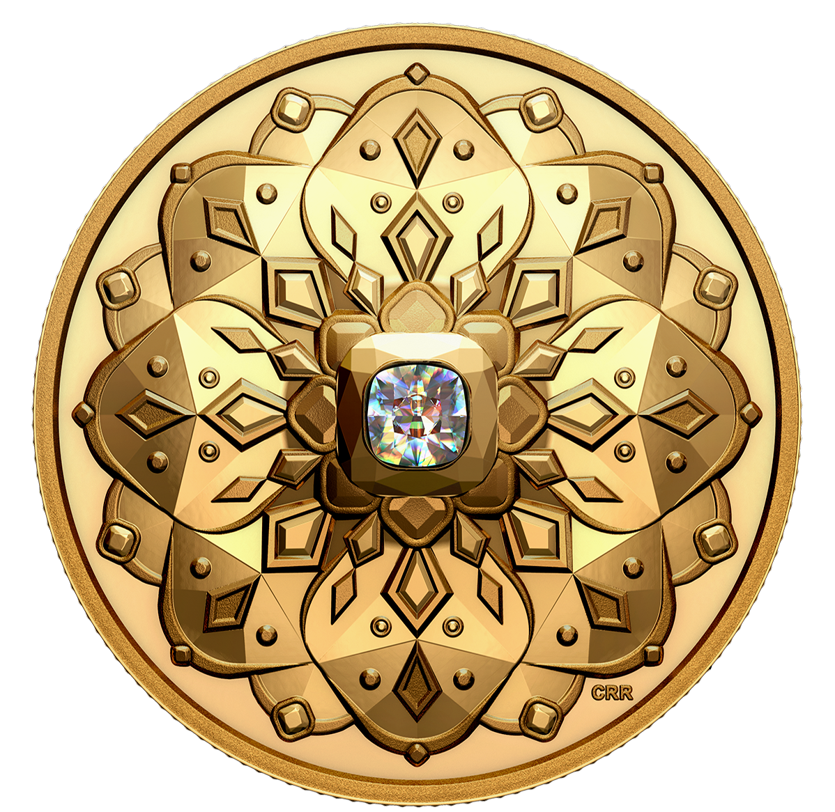 Ultra-High Relief 99.99% Pure Gold Coin – Purely Brilliant