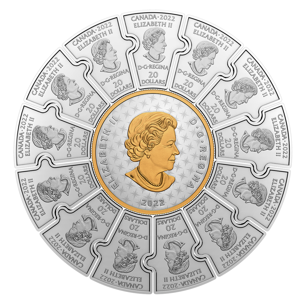 Pure Silver Puzzle Coin Set Canadian Passages The Royal Canadian Mint