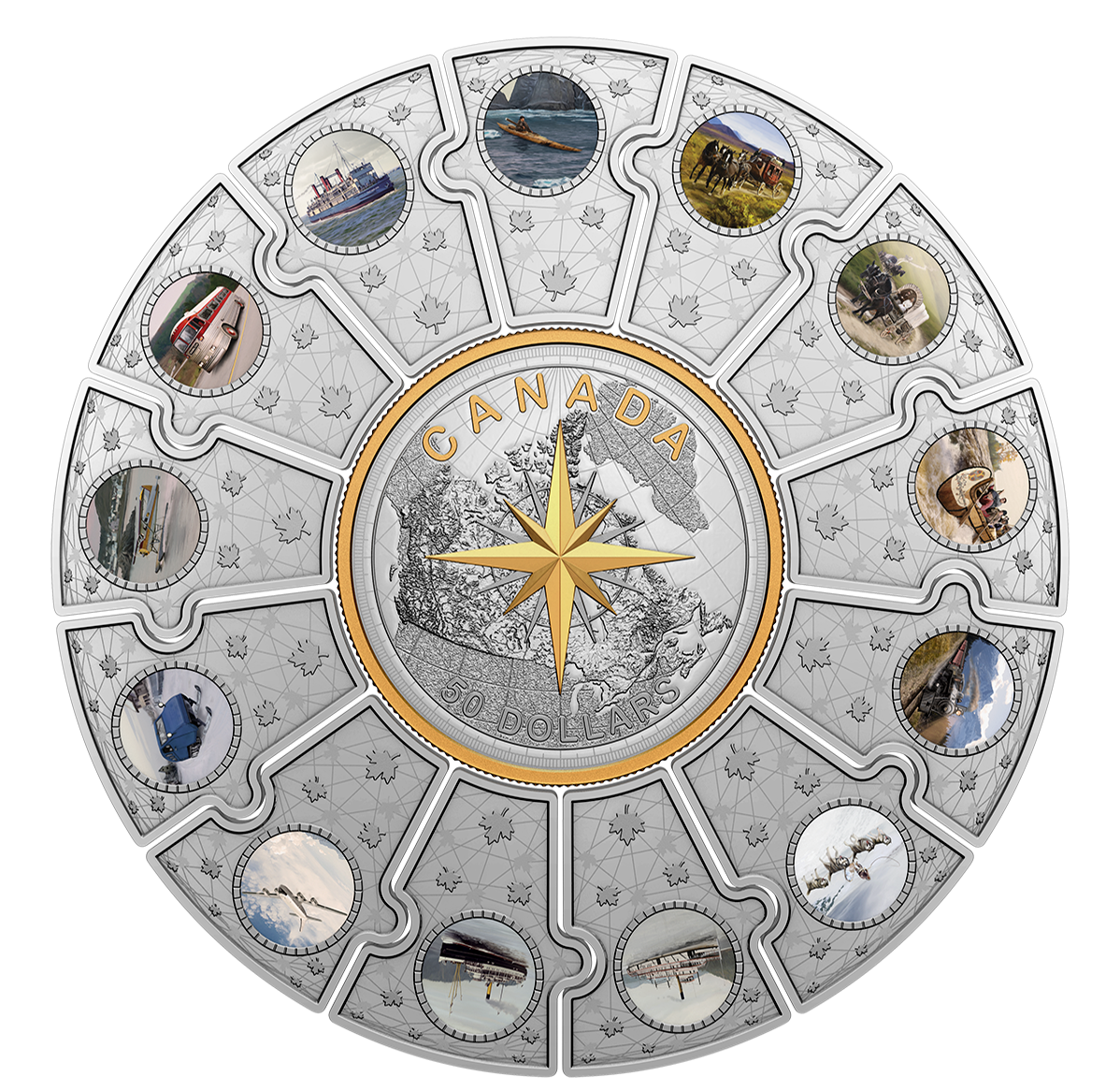 Pure Silver Puzzle Coin Set Canadian Passages The Royal Canadian Mint