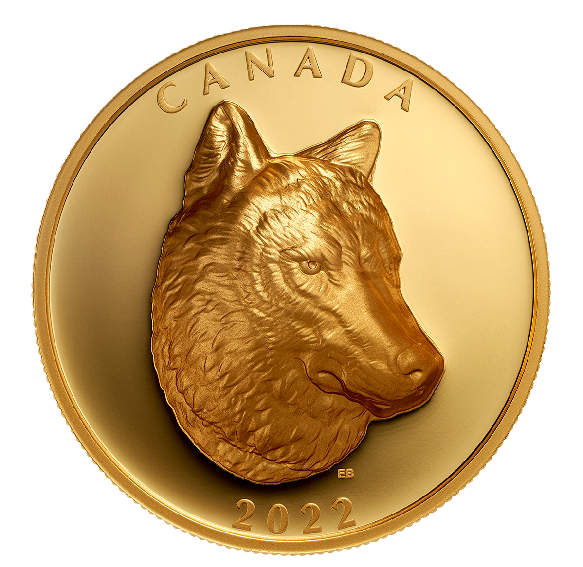 Pure Gold EHR Coin – Timber Wolf | The Royal Canadian Mint
