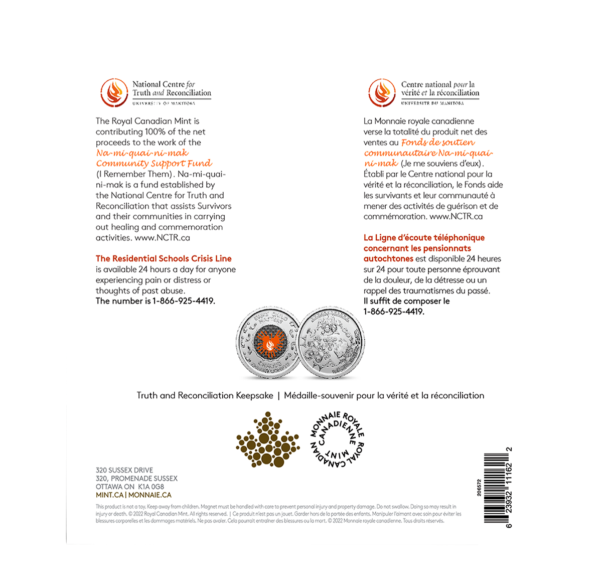 Truth and Reconciliation Keepsake The Royal Canadian Mint