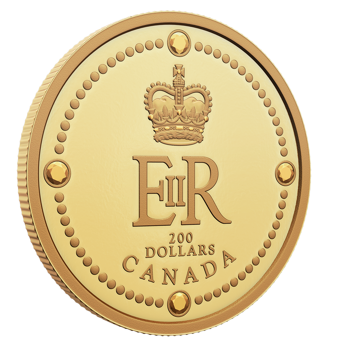 1 oz. Pure Gold Coin Queen Elizabeth II’s Royal Cypher The Royal Canadian Mint