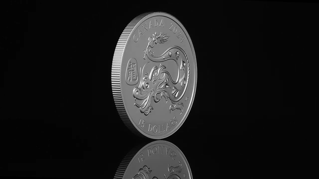 2024 Année du DRAGON Nouvel An chinois lunaire Argent porte-bonheur Pièce  d'un demi-dollar JFK plaquée or 24 carats avec boîte de luxe Expédié  rapidement par le vendeur américain -  France