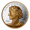 Peace Dollar - 5 oz. Yellow Gold Plated Pure Silver Coin