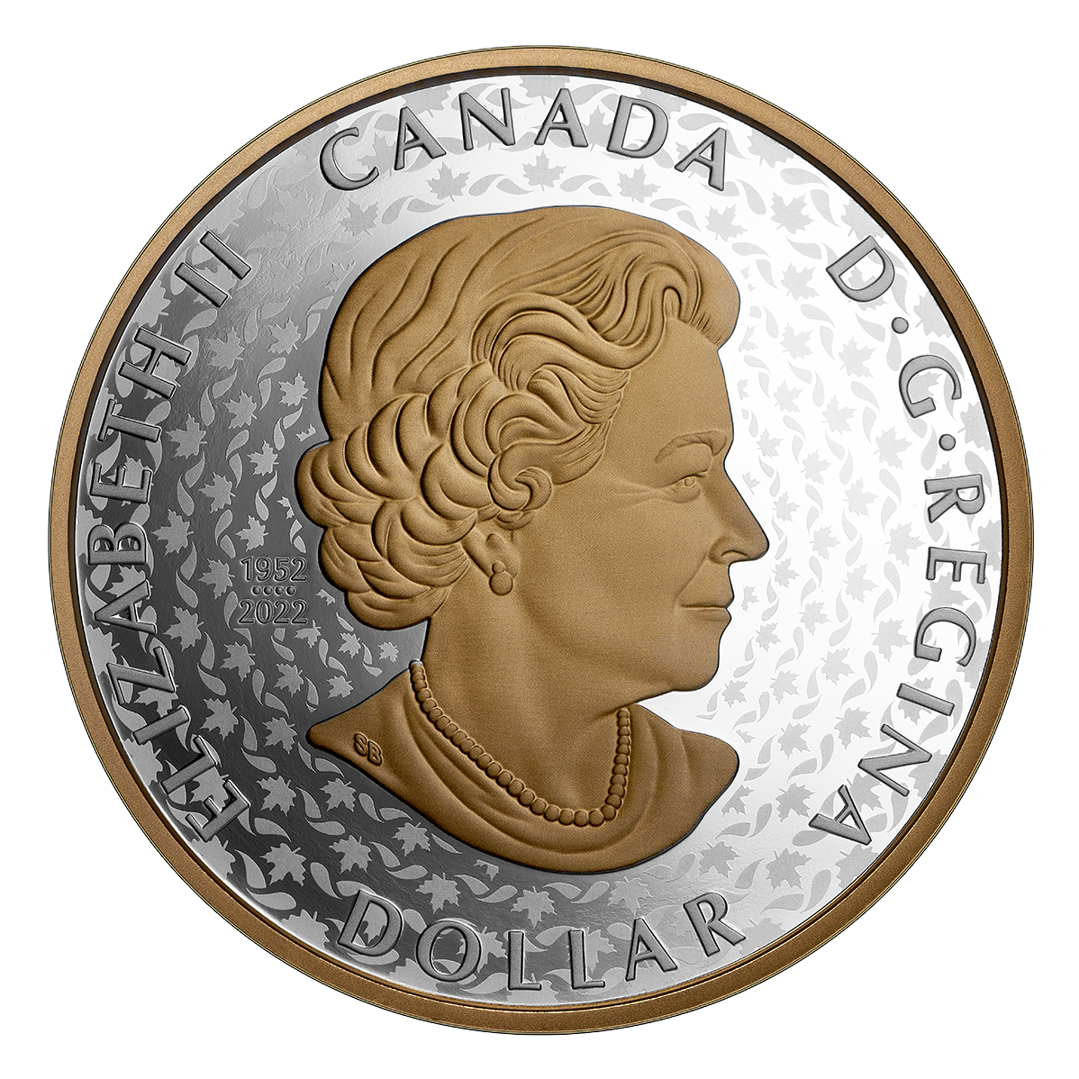 Reference image of Peace Dollar - 1 oz. Yellow Gold plated Pure Silver Coin