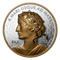 Peace Dollar - 1 oz. Yellow Gold plated Pure Silver Coin