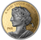 Peace Dollar - 1 oz. Platinum Plated Pure Gold Coin