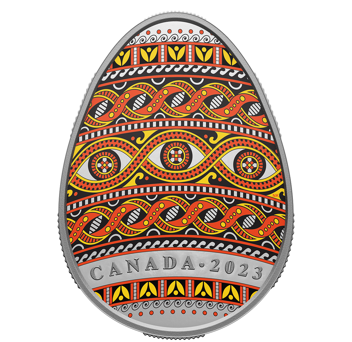 Reference image of Pysanka - Fine Silver Coloured Coin