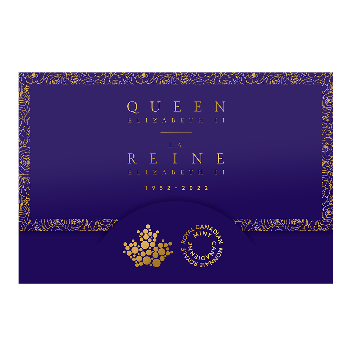 Un emballage violet royal