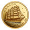 Grands navires : Voilier à gréement carré - Pièce en or pur