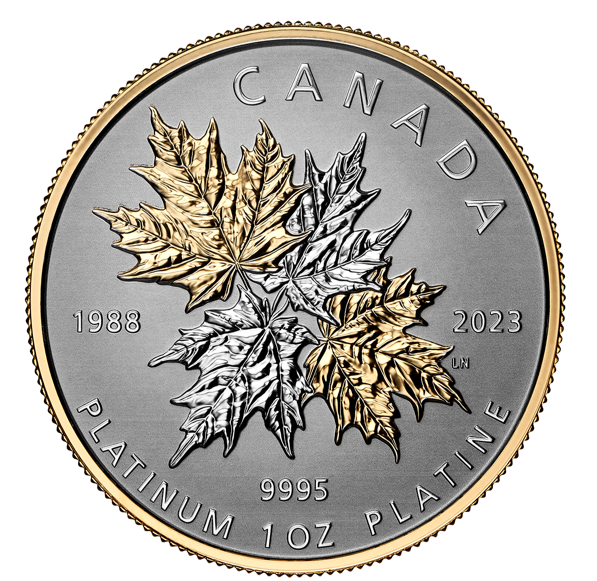 Reference image of Maple Leaf Forever - 1 oz. Pure Platinum Coin