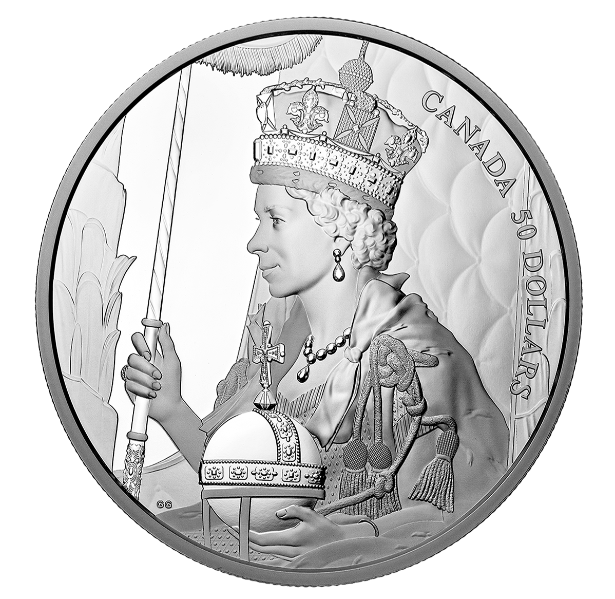 5 oz. Pure Silver Coin Queen Elizabeth II’s Coronation The Royal