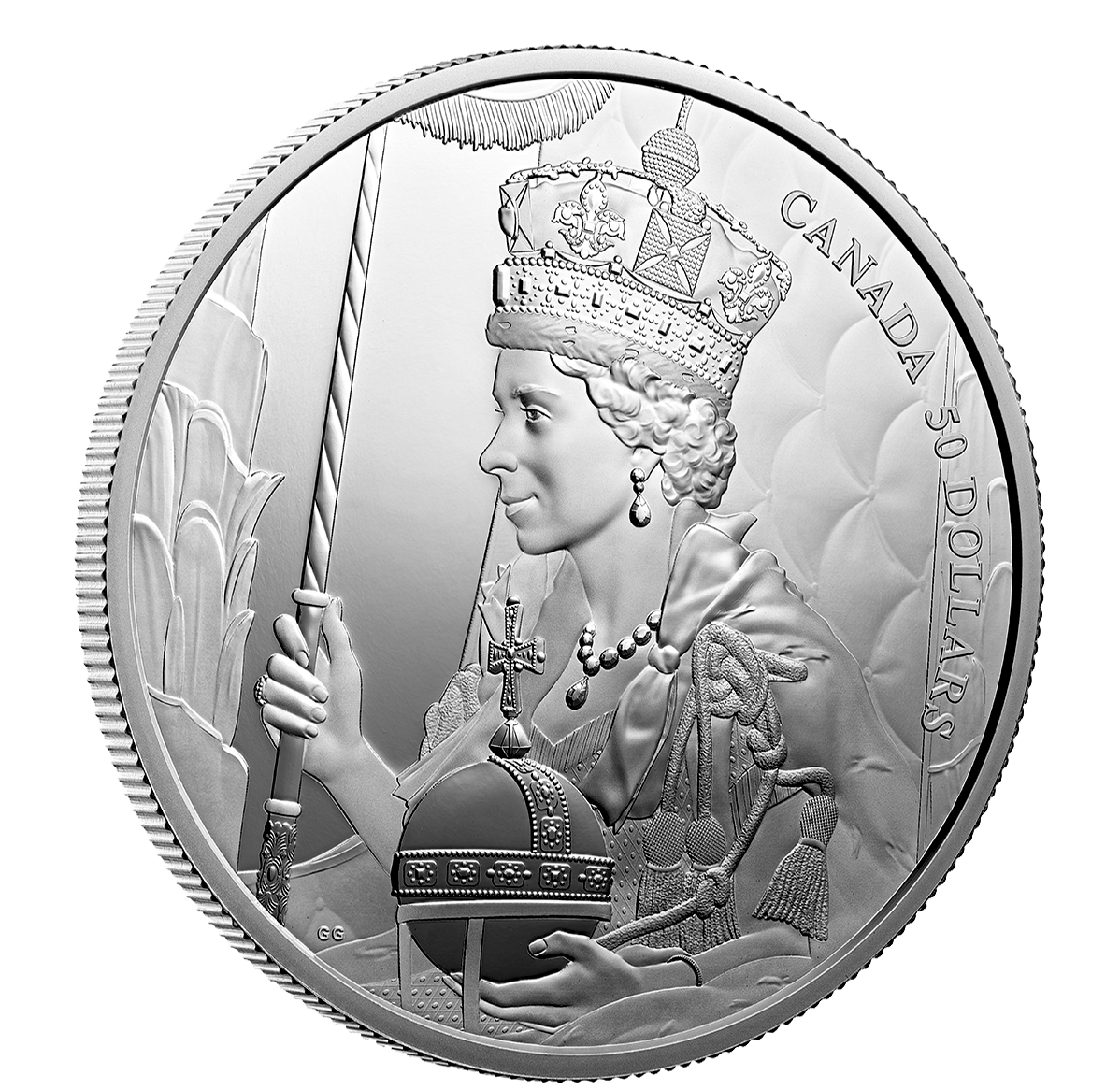Pièces Commémoratives Reine Elizabeth II - 2 Pièces Collection - Alliage Zinc - Diamètre 4 Cm - 1