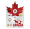 Ensemble de six pièces – Mosaïque d’emblèmes canadiens