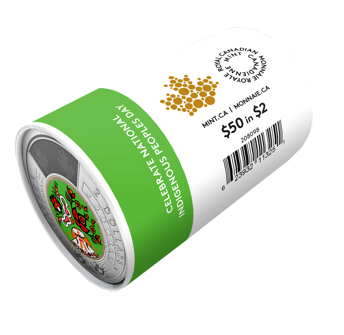 NGC gem UNC 2023年 $2 カナダ インディジェナス ピープルデー