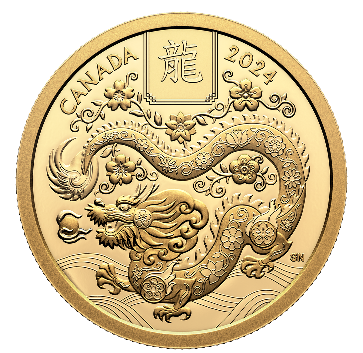 Cadeaux du Nouvel An, Pièce monnaie l'année du dragon 2024, Pièce  porte-bonheur dragon Nouvel An chinois, Pièce souvenir traditionnelle du  zodiaque