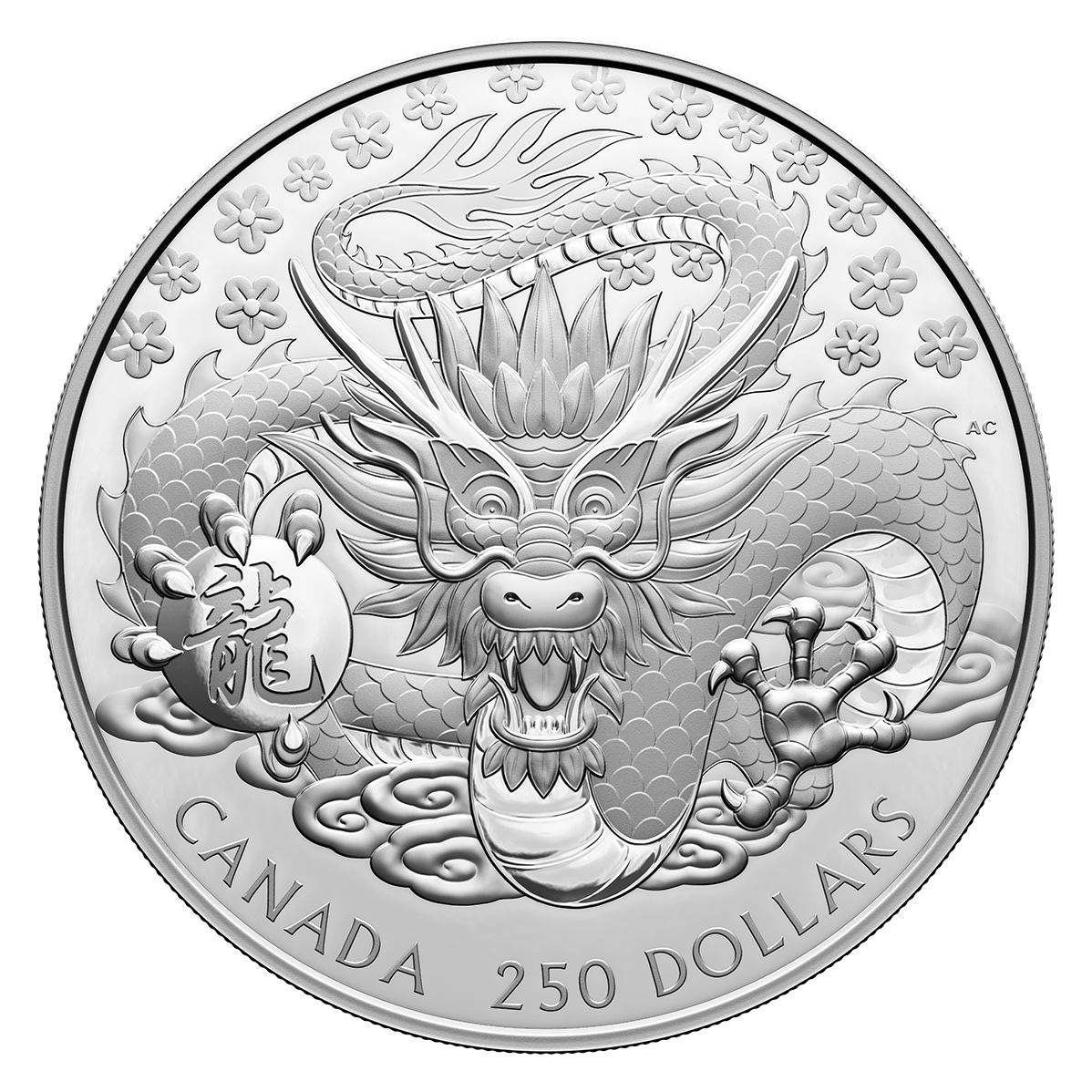Kilo Pure Silver Coin – Lunar Year of the Dragon | The Royal