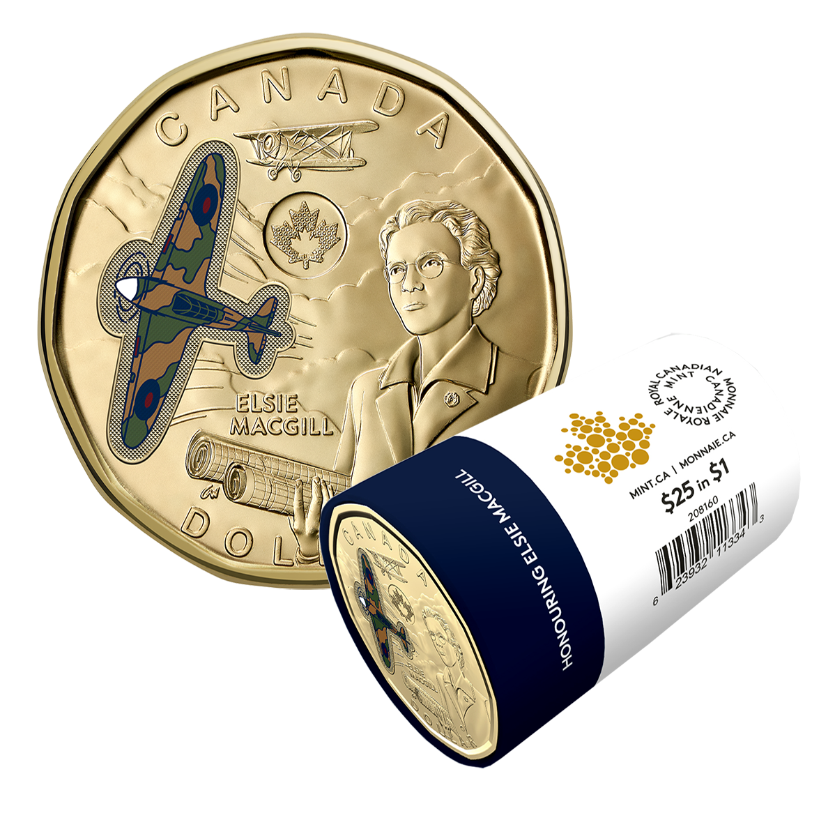 人気ブランドバ40代 Colourized MacGill Elsie Honouring $1 2023 Special Roll Wrap 貨幣