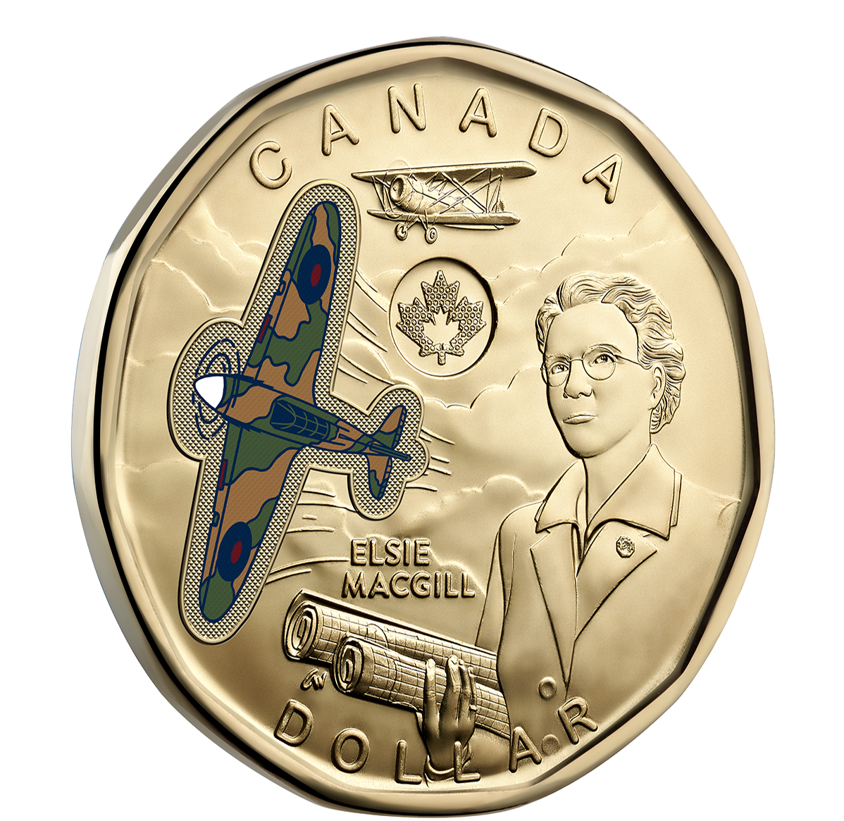 NGC MS66 2023年 $1 カナダ エルシー・マクギル 飛行機 NGC MS66 2023 $1 Canada Elsie McGill Airplane / 46 | eBay