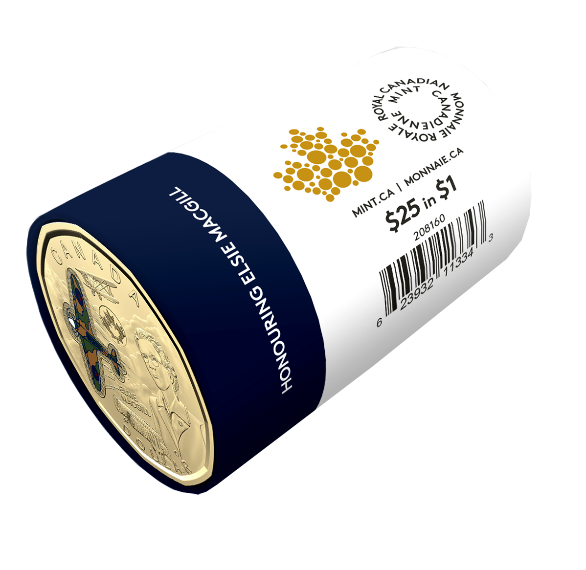 2023 1 Honouring Elsie MacGill Colourized Special Wrap Roll The Royal Canadian Mint