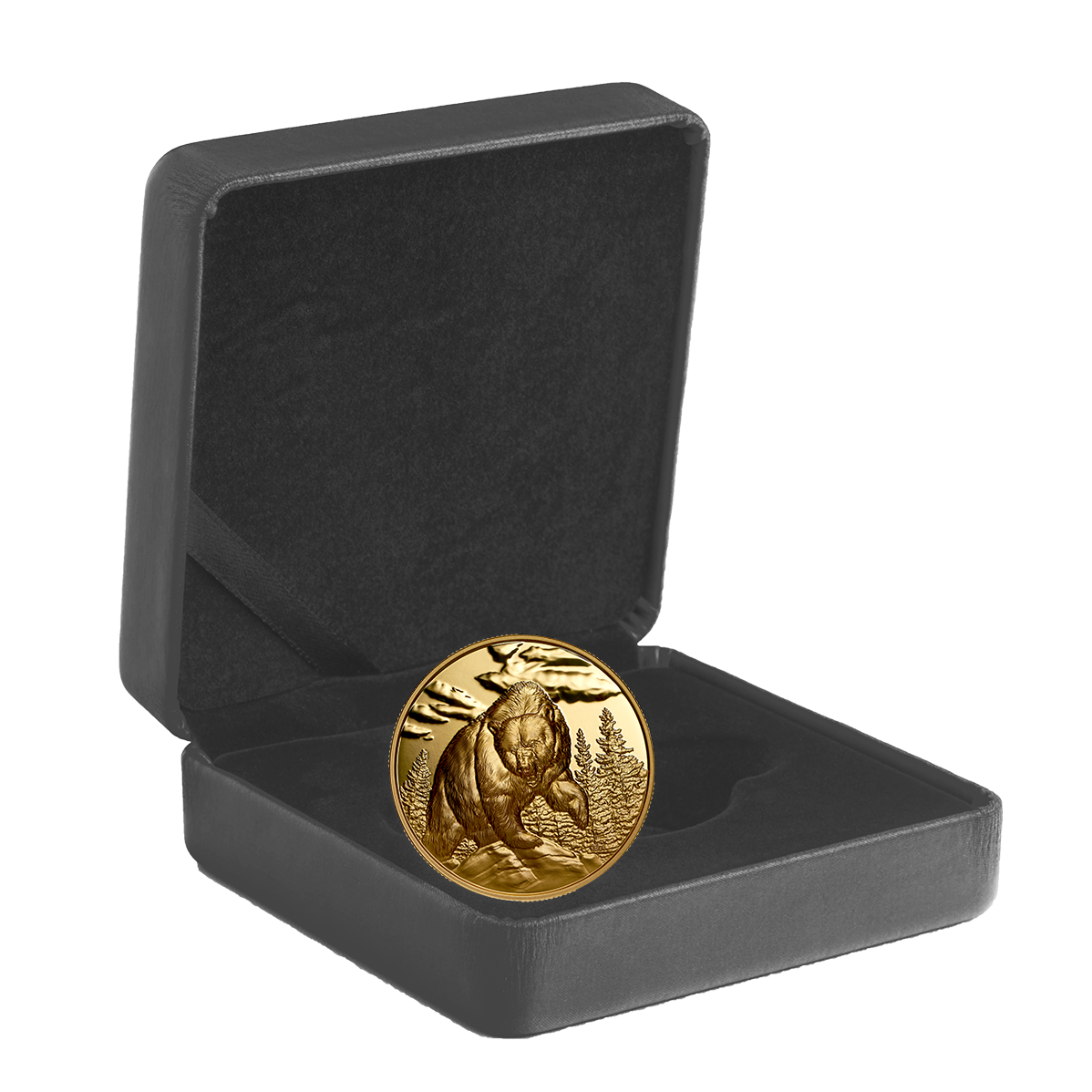 Great Hunters: Grizzly Bear - Pure Gold Ultra High Relief