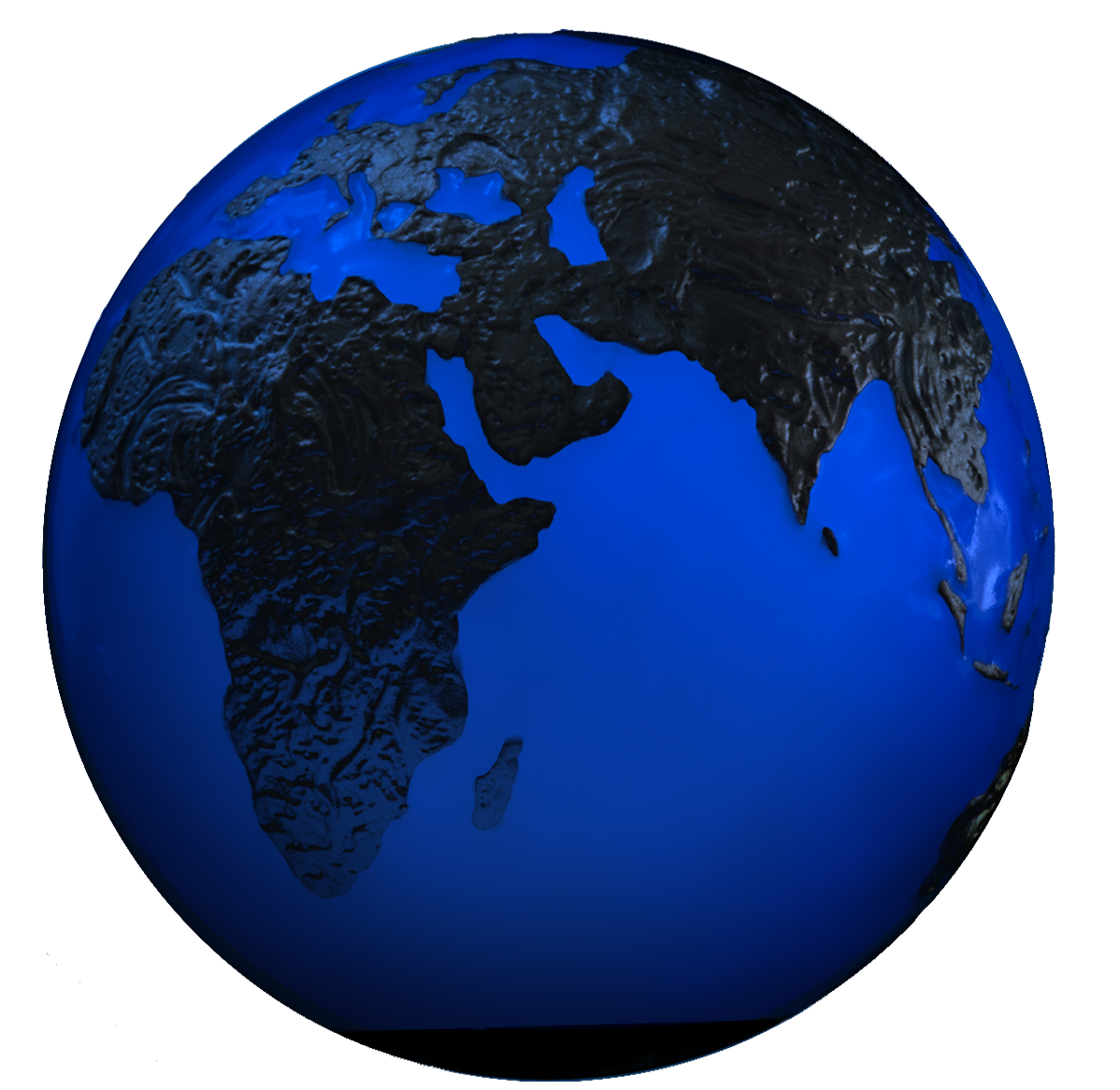 Blue Marble Glow in the Dark - Fine Silver Coin