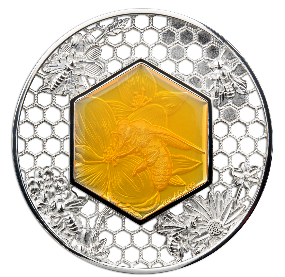 Filigree Bee - Fine Silver Coin (2023)