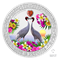 <em>Love is Precious</em> : Grues antigone - Pièce en argent fin